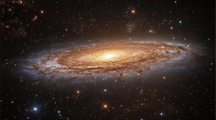 Obraz premium Stunning image of a galaxy showcasing cosmic beauty and structure.