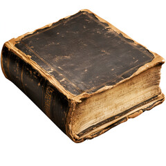 Obraz premium old book on white background AI generative 