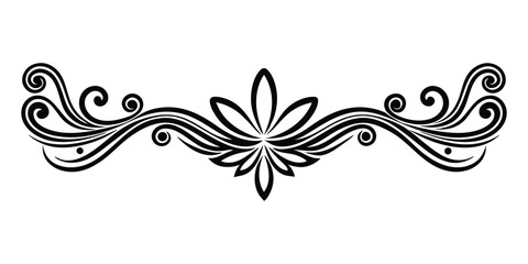  a border line art vector ornament illustration