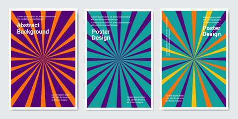 blue, yellow and orange sunburst background vector design. Creative illustration for poster, web, landing, page, cover, ad, greeting, card, promotion.