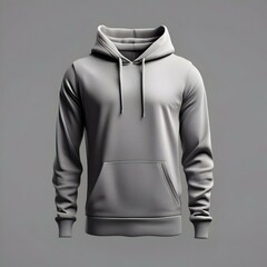 Sleek & Stylish – Perfectly Lit Gray Hoodie
