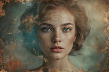 Grungy Vintage Photo Overlay Effect with Distressed Textures Dusty Visuals and Aged Aesthetic