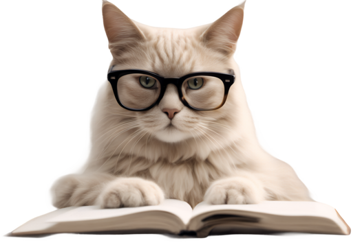 humans cat manage book how rule background reading white people human friendship dream holding isolated open called clever textbook beige control goggles title head relationships glasses smart the