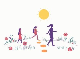 Wellness Journey: Mental Health Awareness Vector Art