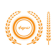 Aasmi Wheat Logo Design
