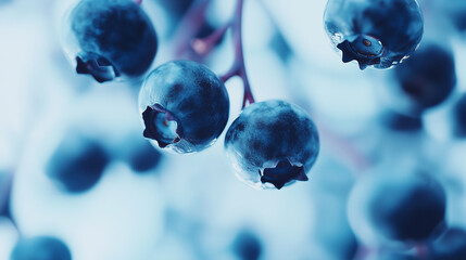 Fresh blueberries close-up.