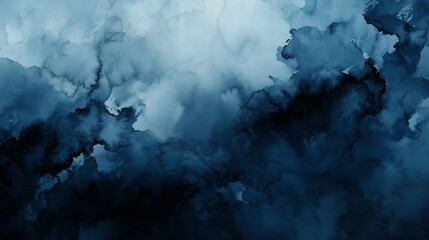 Watercolour abstraction in shades of blue.