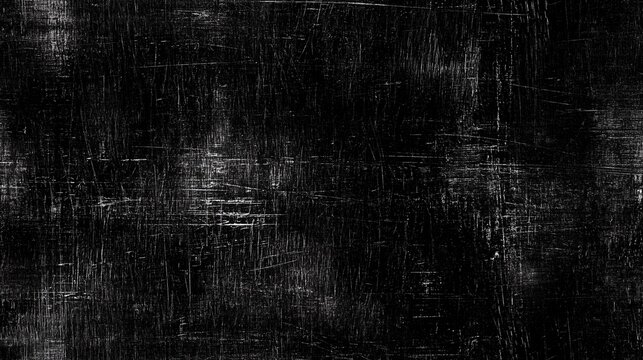 Distressed Black Canvas: A Textured Backdrop of Scratches, Scuffs, and Wear Marks, Ideal for Grunge Designs and Urban Aesthetics.

