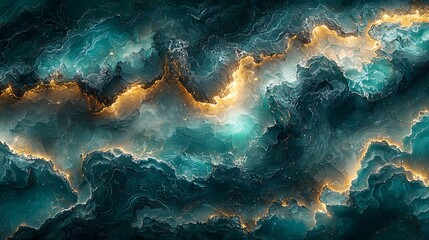 Abstract turquoise water with ripples and light reflections, creating a serene and mesmerizing visual