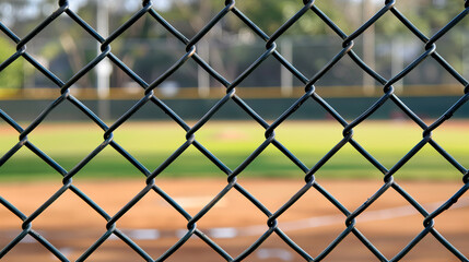 Fototapeta premium chain link fence