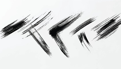 Grunge texture. Monochrome texture. Grunge black and white pattern. Brush strokes. Scratches Strokes. Abstract background.