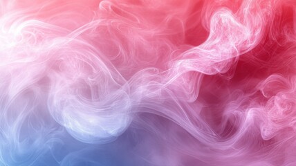 Fototapeta premium Abstract Colorful Smoke Background in Red and White Shades