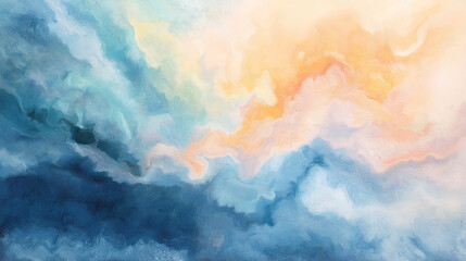 soft pastel watercolor texture with organic abstract flow