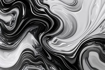 Obraz premium Monochrome Black and White Glossy Noise Texture for Abstract Liquid Designs and Elegant Website Headers