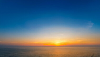 Obraz premium a easy gradient heritage from orange to yellow and light blue evoking the summer time sky at sundown generative ai