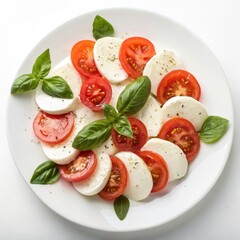 Caprese salad photo, isolated