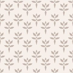 Seamless abstract pattern in pastel beige colors on beige background