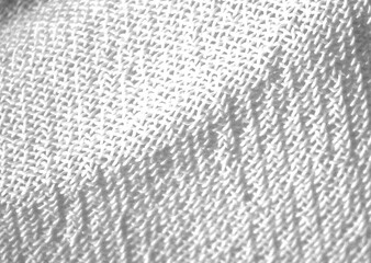 Light fragment of fabric, textiles in detail. Image under the microscope, micro photography. Science, study and education. Multiple zoom, close-up. Scientific photography new