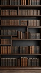 3d old library lves olated books rendering library old book ancient vintage cognition archive wisdom literature study university education school background antique shelf magic bookshelf mediaeval