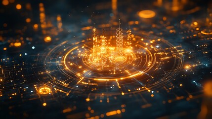 Scientific exploration concept featuring intricate molecular blueprints