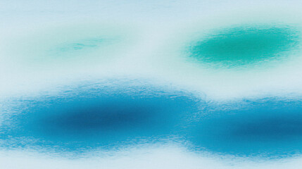 Obraz premium Soothing abstract watercolor art with blue and green pastel blurs