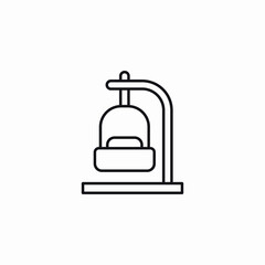 stand bell icon sign vector