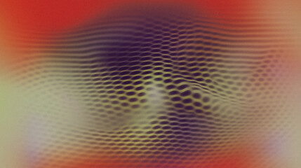 Obraz premium Abstract mesh with vibrant colors and dynamic wave patterns