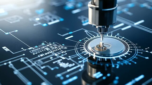 An innovative medical device prototype resting on an intricate biomedical engineering schematic, representing the intersection of precision mechanics and healthcare technology.
