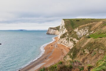 cliffs and Durdle Door Beach - Dorset -united kingdom