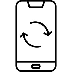 Smartphone Data Sync Icon