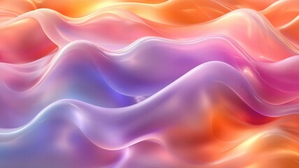 Obraz premium Colorful Waves of Abstract Motion in Soft Liquid Form