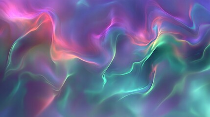 Obraz premium Colorful abstract waves creating a mesmerizing fluid background