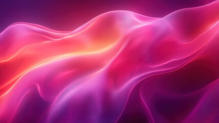 Obraz premium Abstract Colorful Waves of Light in Soft Flowing Motion