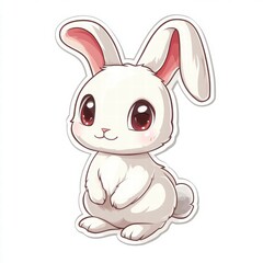 Fototapeta premium Cute Cartoon Rabbit Illustration