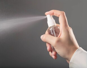 Close-up Hand Activating Fine Mist Sprayer for Hygiene and Refreshment