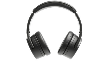 Fototapeta premium Black over-ear headphones on transparent background