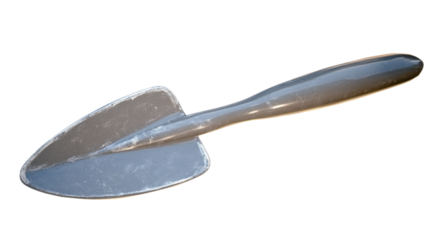 Gardening trowel with transparent background for design