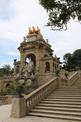 Fuente de agua en el Parc de la ciudatella
