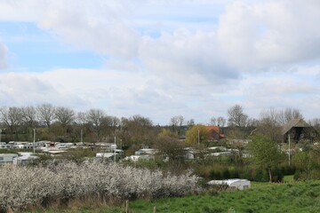 Blick auf die K&uuml;stenlandschaft von Nieuwvliet-Bad in den Niederlanden	