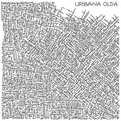 intricate street map of imaginary city
