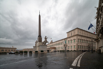 Obraz premium Quirinal Palace (Palazzo del Quirinale), seat of the president of Italy, Rome