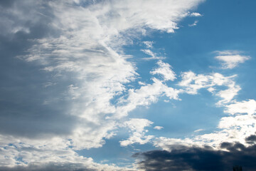 clouds in the sky waning light