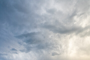 clouds in the sky waning light