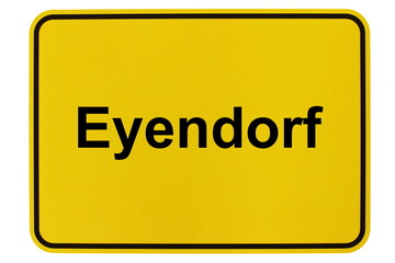 Illustration eines Ortsschildes der Gemeinde Eyendorf in Niedersachsen