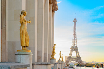 eiffel tour and from Trocadero, Paris