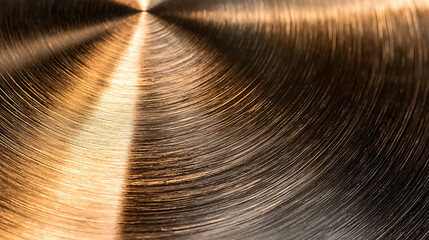 A close up of a metal object with a shiny, gold surface. generated using AI