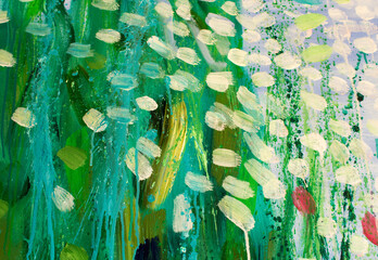 Detail of the Painting as a Background