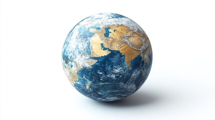 A stylized globe depicting Earth's continents and oceans.