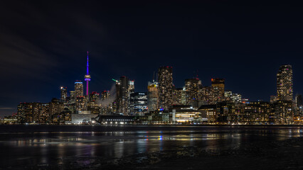 Fototapeta premium night view of city