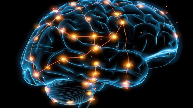 AI Chip Integration in Holographic Brain with Neural Connectivity Visualization